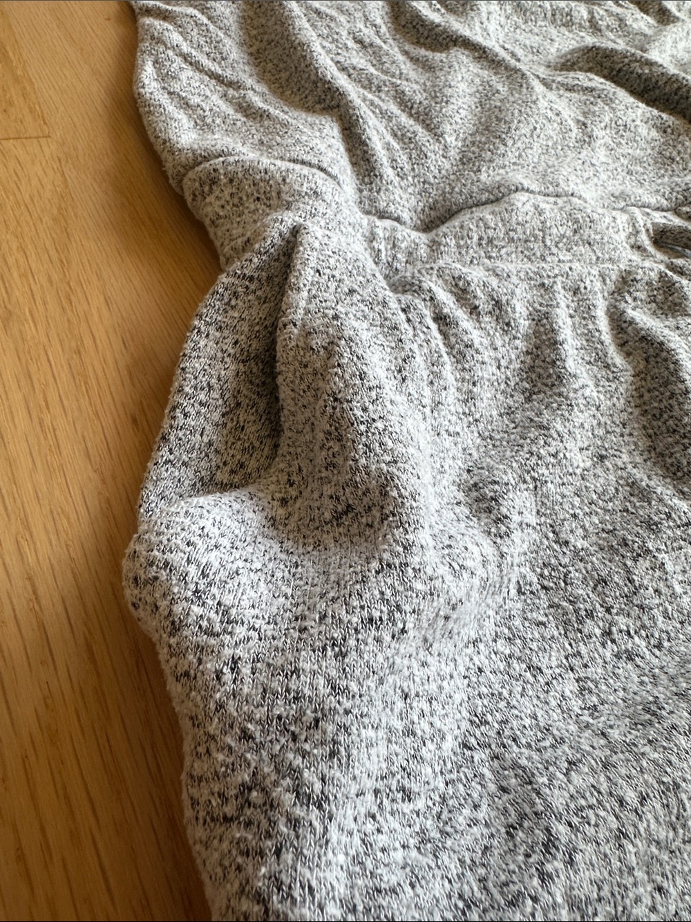 Seraphine Heather Gray Long Sleeve Knit Maternity Nursing Jumpsuit - Picture 6 of 6